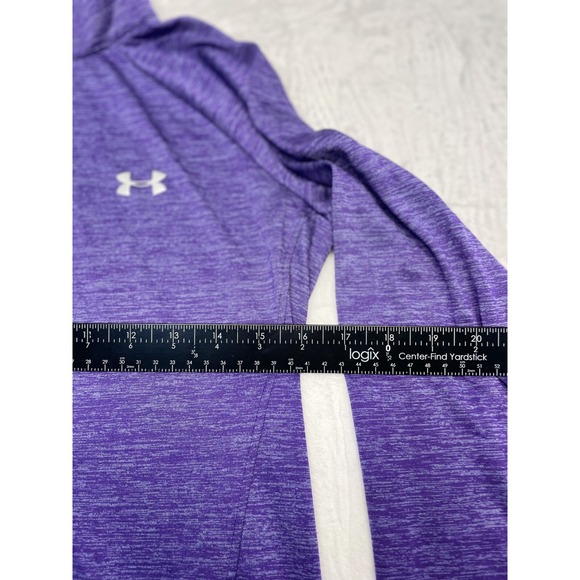 Under Armour LS Workout Shirt Womens M Purple Loose Heatgear Gym Outdoor - Picture 7 of 9